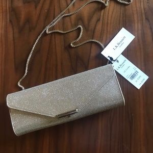 L.K. Bennett of London Champagne Clutch Shoulder
